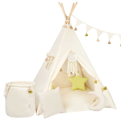 Teepee Tent Set - Creamy Tassel