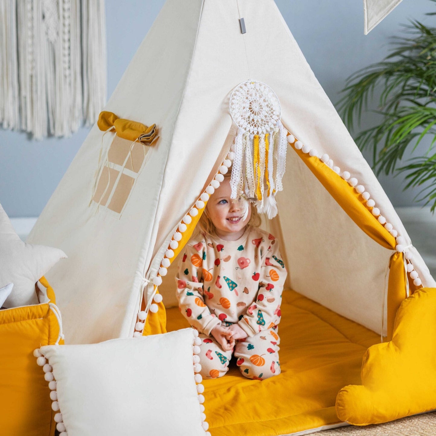 Teepee Tent Set - Creamy Honey