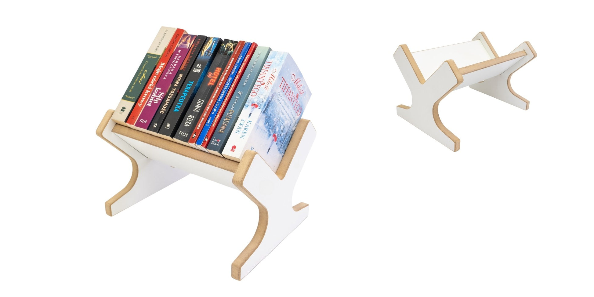 MAMOI® Petite bibliothèque pour enfants en bois - Mini étagère pour livres d'enfants, support de livres, étagère murale, kids bookshelf-0