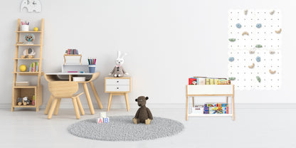 MAMOI® bookshelf for children wooden, children's shelf, children's bookshelf, book stand, shelf and wall shelf children's room. Book Shelf.-3