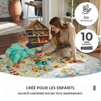 Tapis de Jeu Double Face LiloLand – Éducatif et Multi fonctionnel