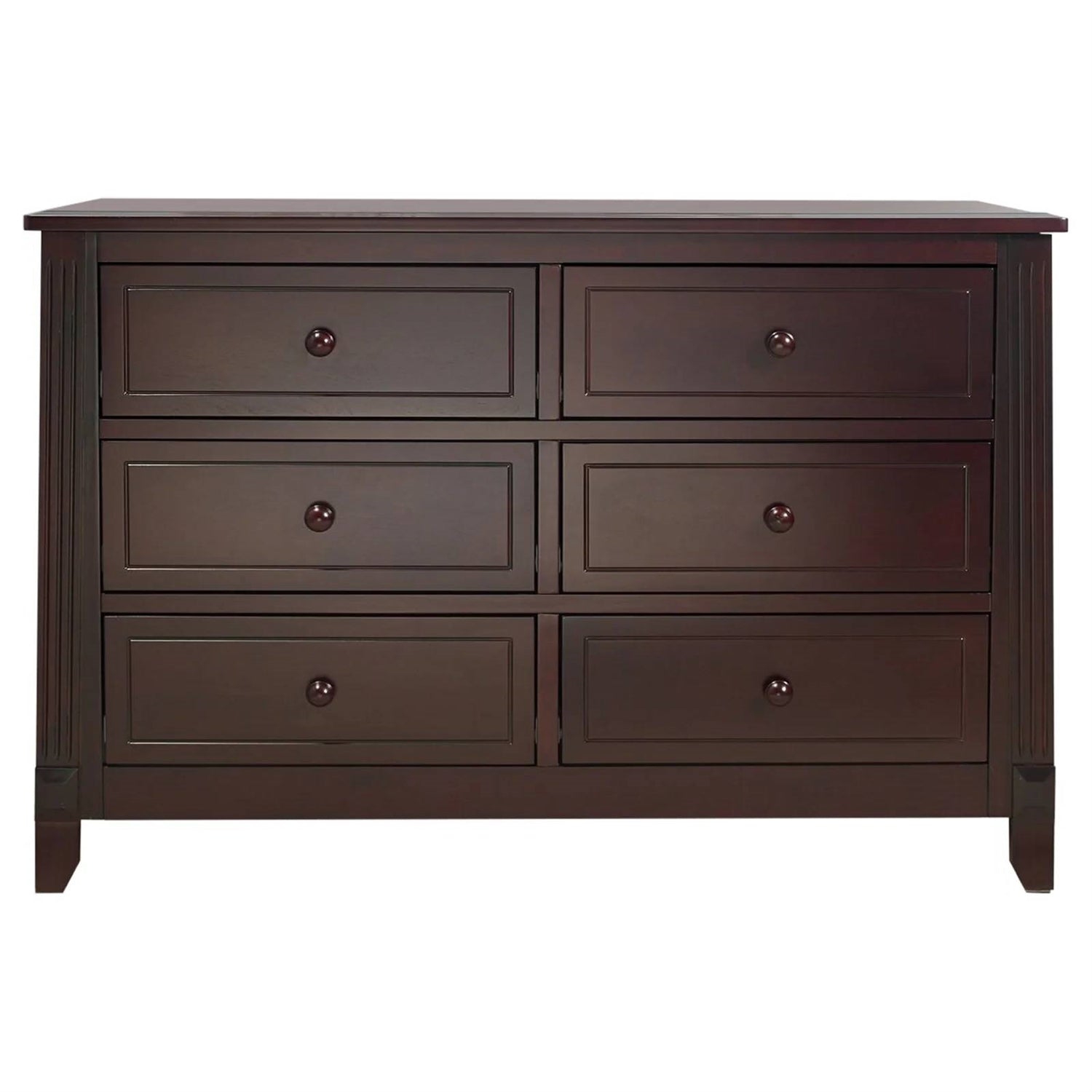 SF Home Kids Bedroom 6-Drawer Dresser in Espresso Wood Finish-1