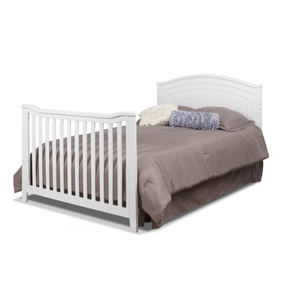 SF Home Solid Wood Convertible Crib in White - Toddler Bed Sold Separately-3