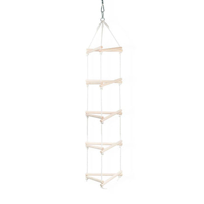 MAMOI® Dreieck Hänge Leiter für Kinder | Strickleiter Kinder Outdoor scandi Design | Nachhaltig Hängeleiter Kinder aus natürlichem Holz | 100% ECO | Made in EU-0