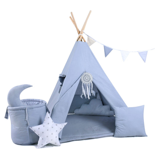 Teepee Tent Set - Grey Mouse