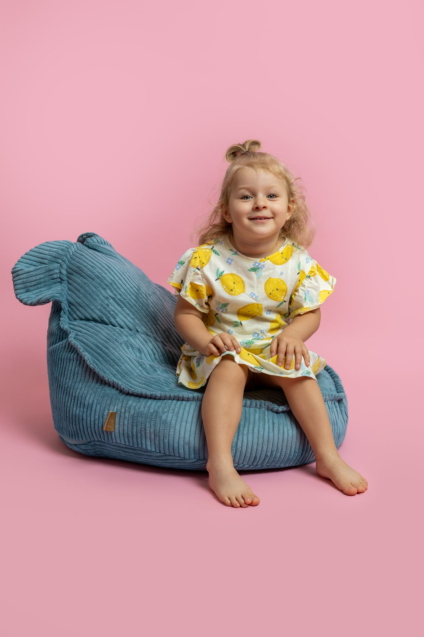 Pouf Turquoise – Confort Douillet et Élégant pour Enfants