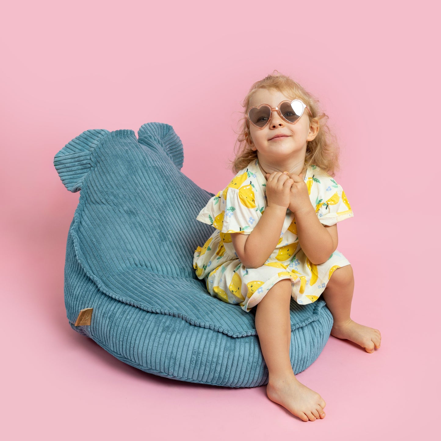 Pouf Turquoise – Confort Douillet et Élégant pour Enfants