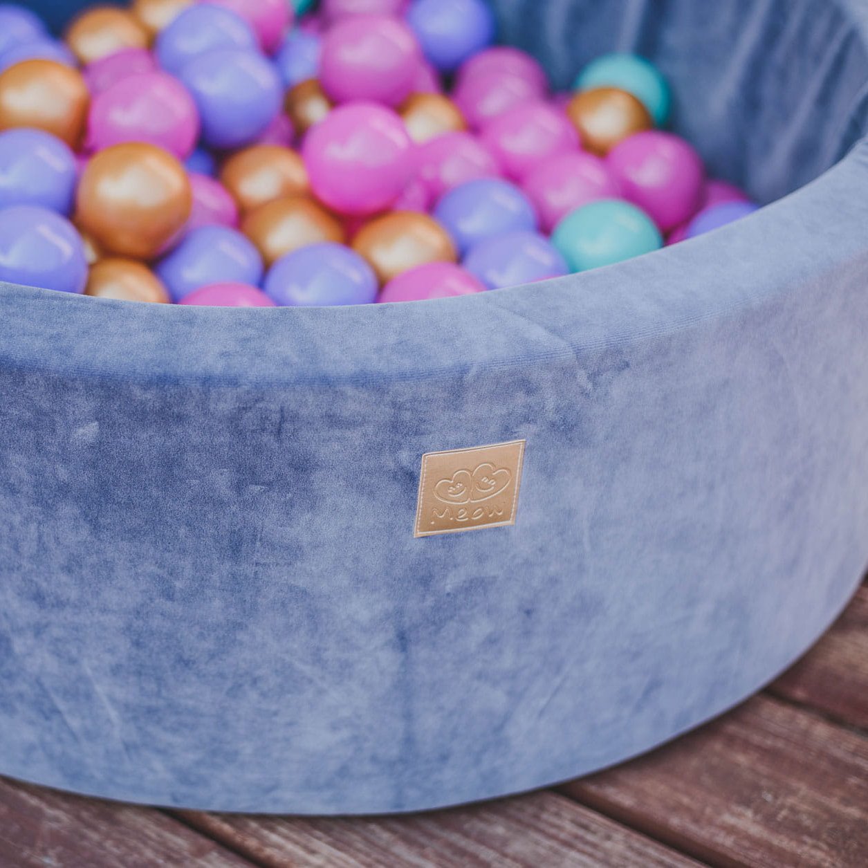 MeowBaby® Baby Foam Ball Pit 90x90x40cm - Model Flower