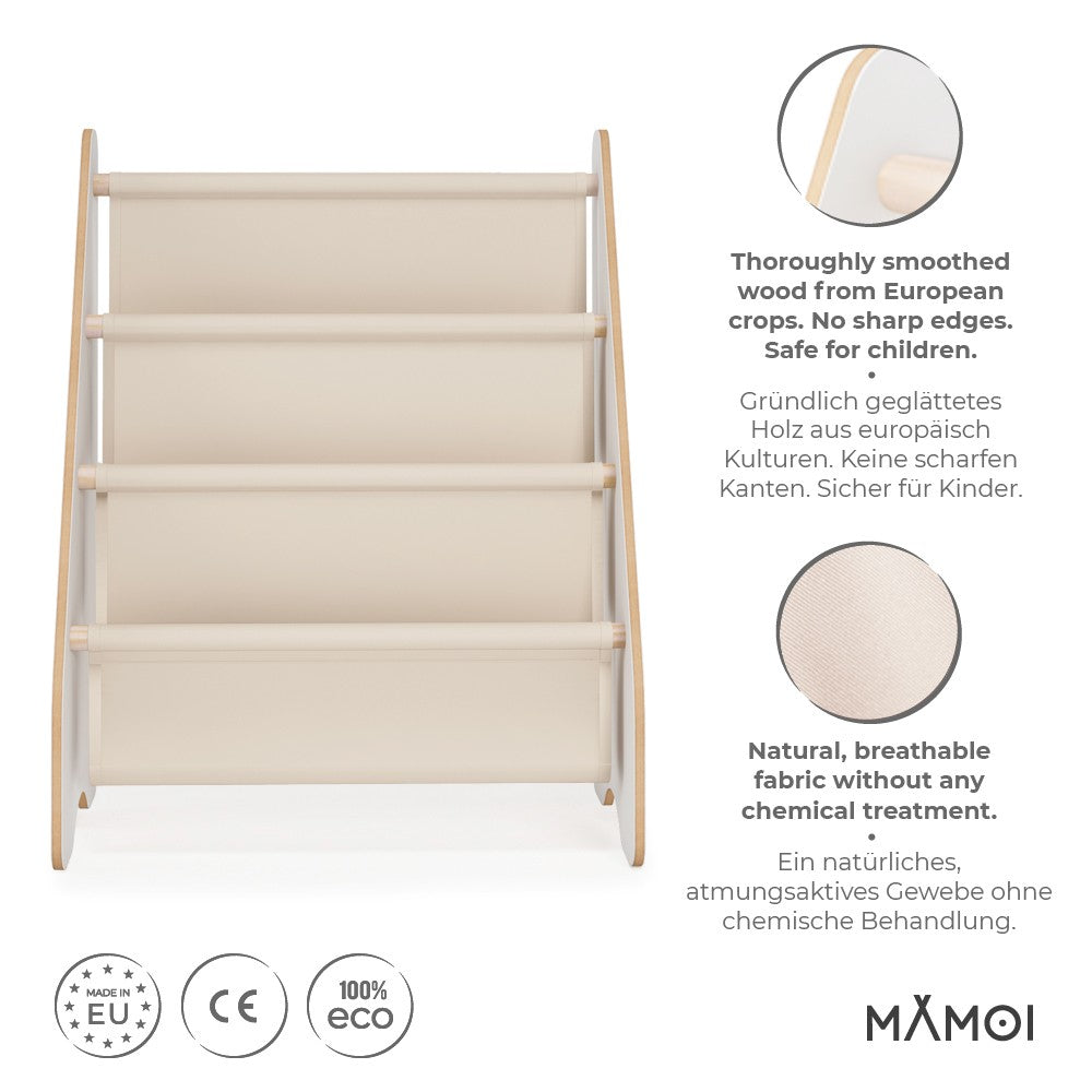 MAMOI® Bibliothèque meuble de rangement pour enfant, Petite bibliotheque murale, Etagere livre et meuble pour chambre de bebe, Bibliothèques montessori pour enfants-1