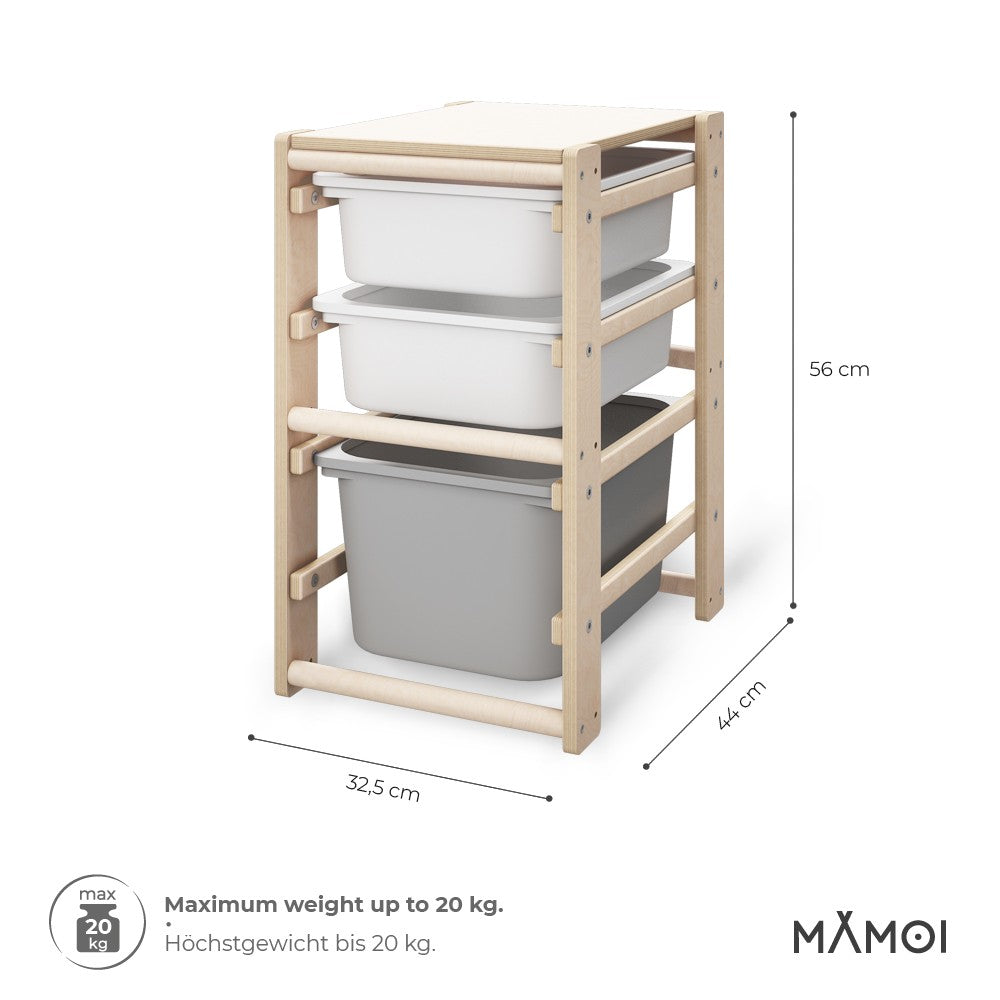 MAMOI® Spielzeugregal für spielzeug, Möbel regal für kinderzimmer, Bücherregal für kinder Kinderregal aufbewahrung, Bücherkiste schrank regale mit einsatz-2