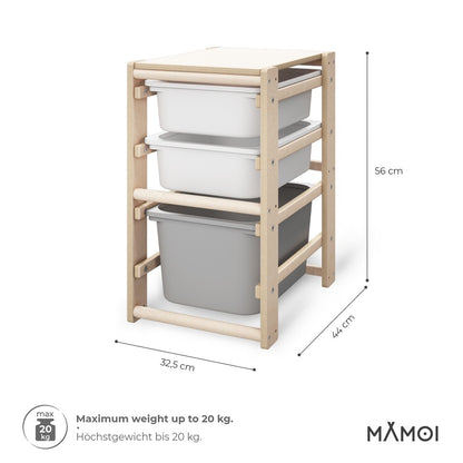 MAMOI® Spielzeugregal für spielzeug, Möbel regal für kinderzimmer, Bücherregal für kinder Kinderregal aufbewahrung, Bücherkiste schrank regale mit einsatz-2