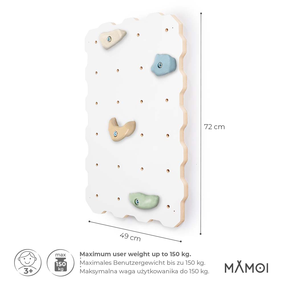 MAMOI® Mur escalade pour enfant, Module d'escalade interieur pour bebe, Mur descalade avec prises escalade, Planche escalade à partir de 3 ans-2