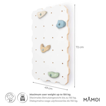 MAMOI® Mur escalade pour enfant, Module d'escalade interieur pour bebe, Mur descalade avec prises escalade, Planche escalade à partir de 3 ans-2