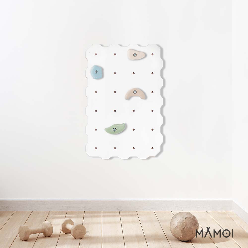 MAMOI® Mur escalade pour enfant, Module d'escalade interieur pour bebe, Mur descalade avec prises escalade, Planche escalade à partir de 3 ans-4