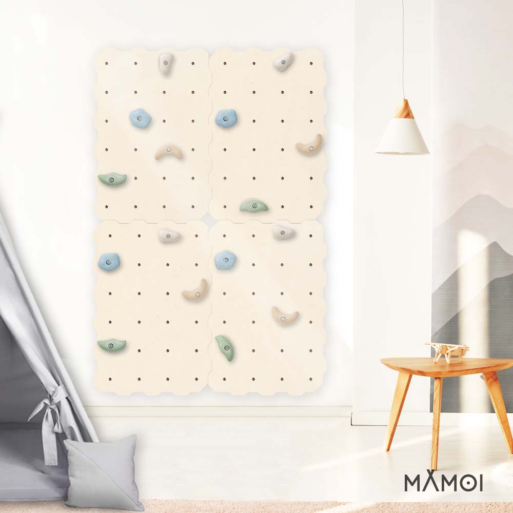 MAMOI® Climbing wall for kids, Wooden frame for toddlers, Play equipment with rock holds for toddler, Indoor baby and childrens frames montessori from age 3 years old-4