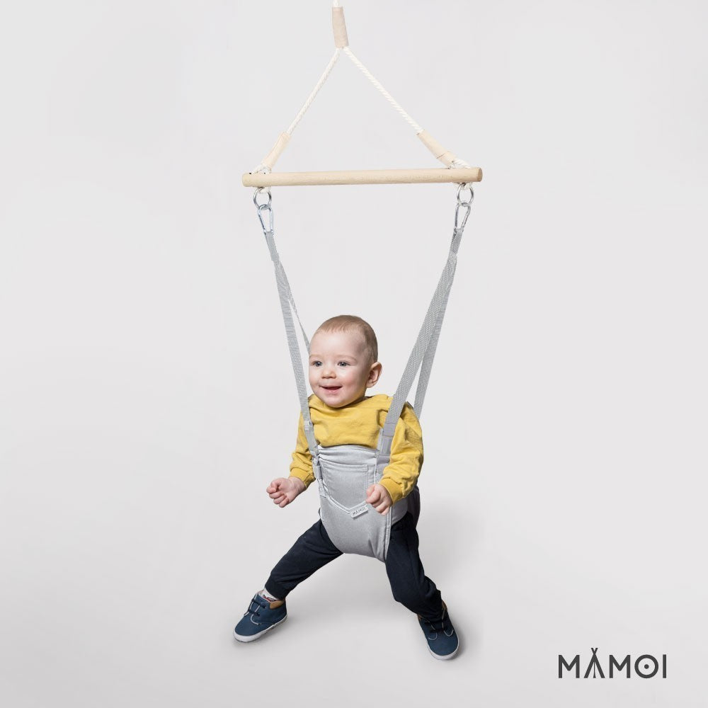 MAMOI® Türhopser baby ab 6 monate, Hopser baby jumper bouncer, Babyschaukel für türrahmen, Schaukel indoor, Türschaukel, Hüpfer, Kinderschaukel, Tür hopper, Babyhopser Swing-4