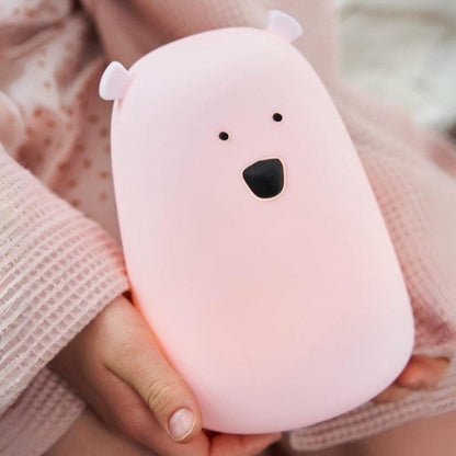 Big Bear Silicone Lamp with Remote - Pink