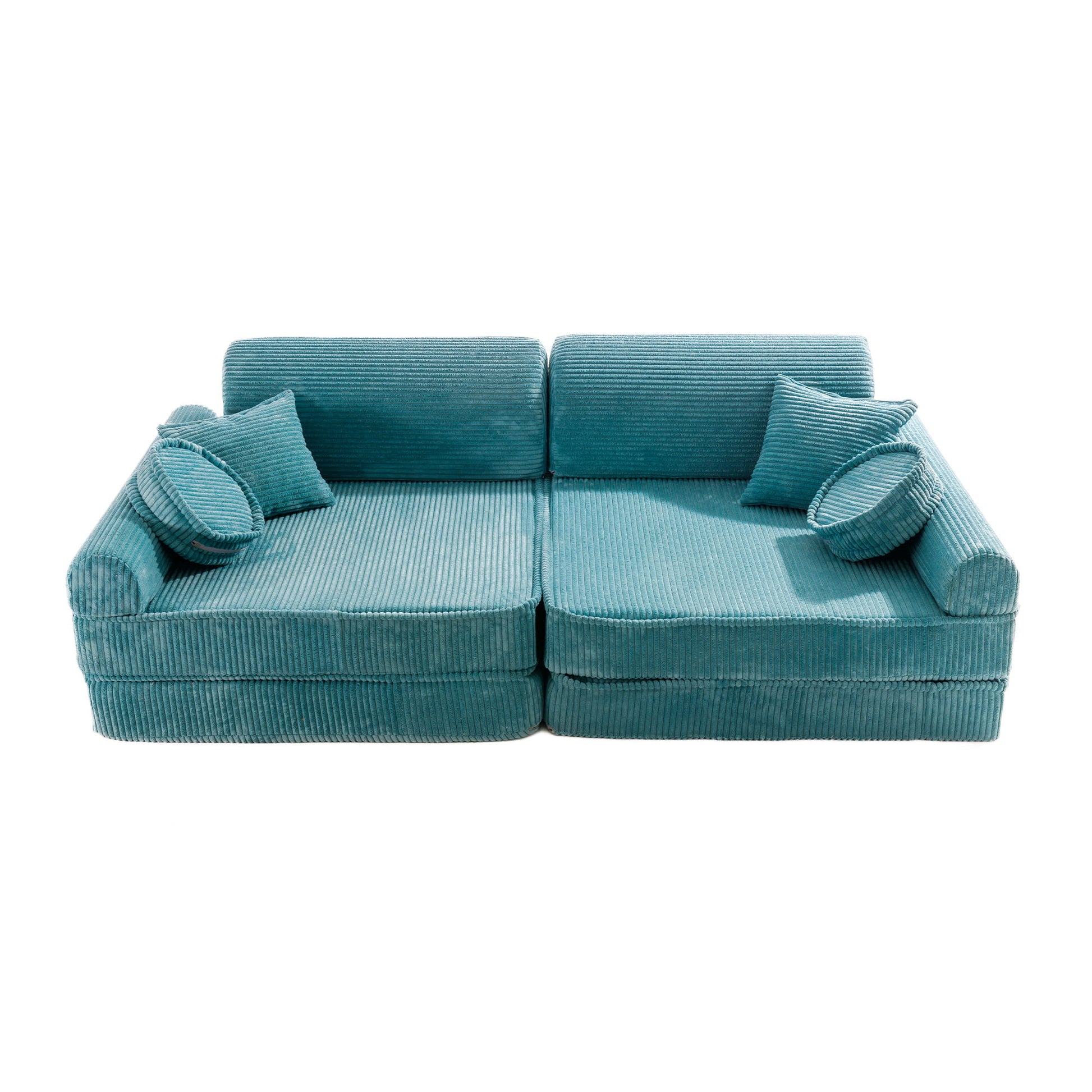 Modular Sofa for Kids - Premium Corduroy Turquise