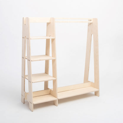 Clothing Rack with Shelves for Toddlers