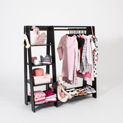 Clothing Rack with Shelves for Toddlers