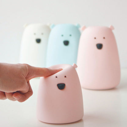 Little Bear Silicone Lamp - Pink