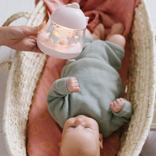 Lamp with Carousel and Music - Pink