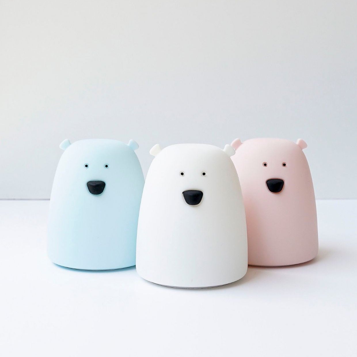 Little Bear Silicone Night Lamp - White