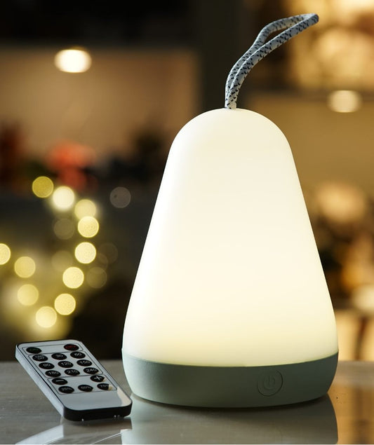 Lantern Lamp with Remote - White