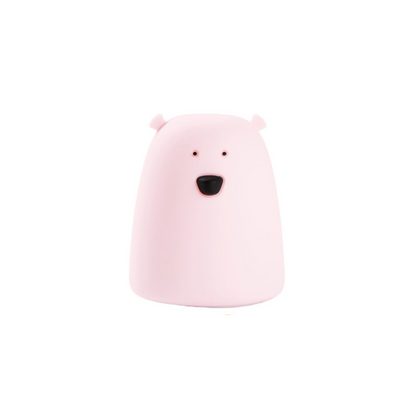 Little Bear Silicone Lamp - Pink