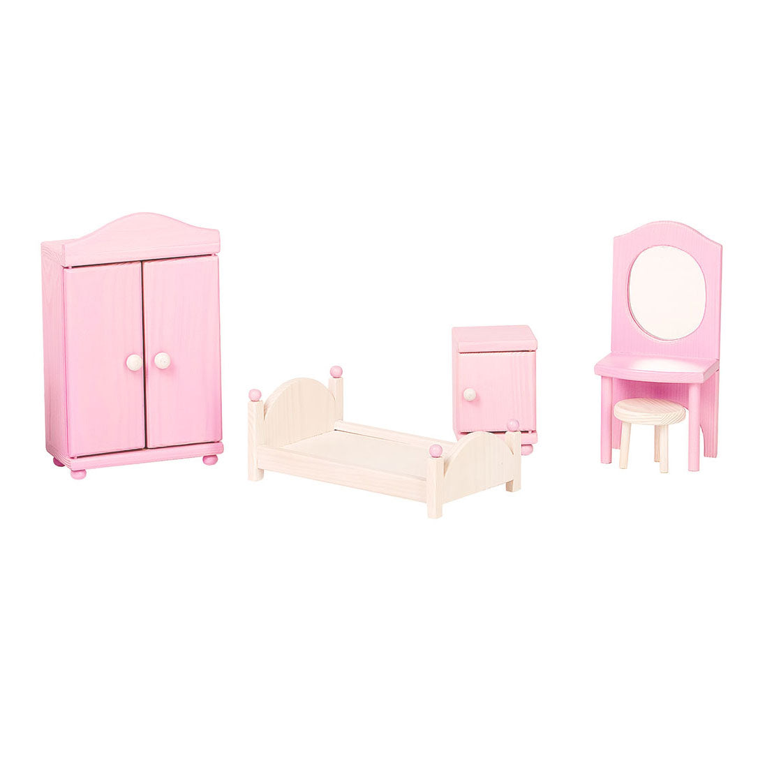 Dollhouse bedroom furniture - Pink & White