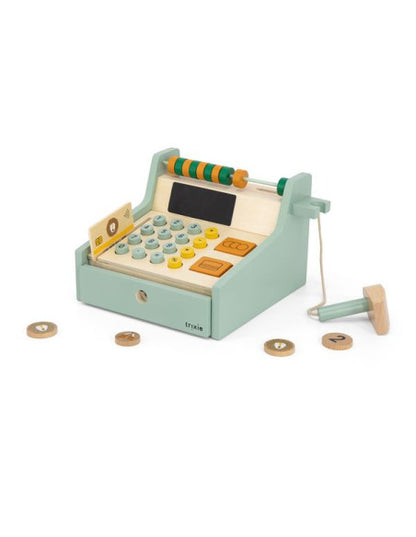 Wooden Store Cash Register with Accessories